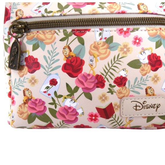 Loungefly Disney Beauty And The Beast Floral & Characters Mini Backpack main image 9